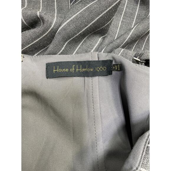 House Of Harlow 1960 x Revolve 'Oliviera' Grey Polyester Jumpsuit Size M - Picture 4 of 5